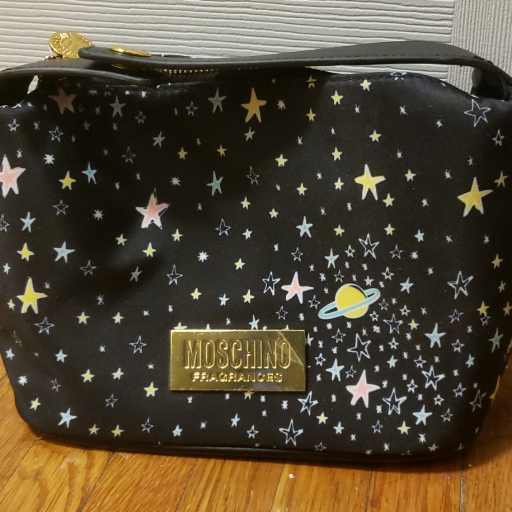 Brand new Moschino makeup bag stars planets